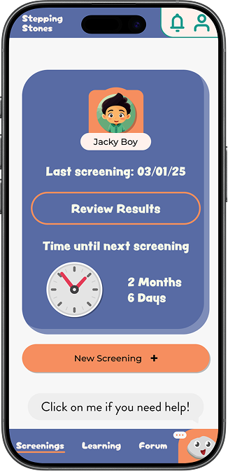Child dashboard screen