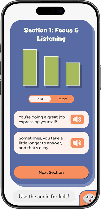 Feedback and progress screen
