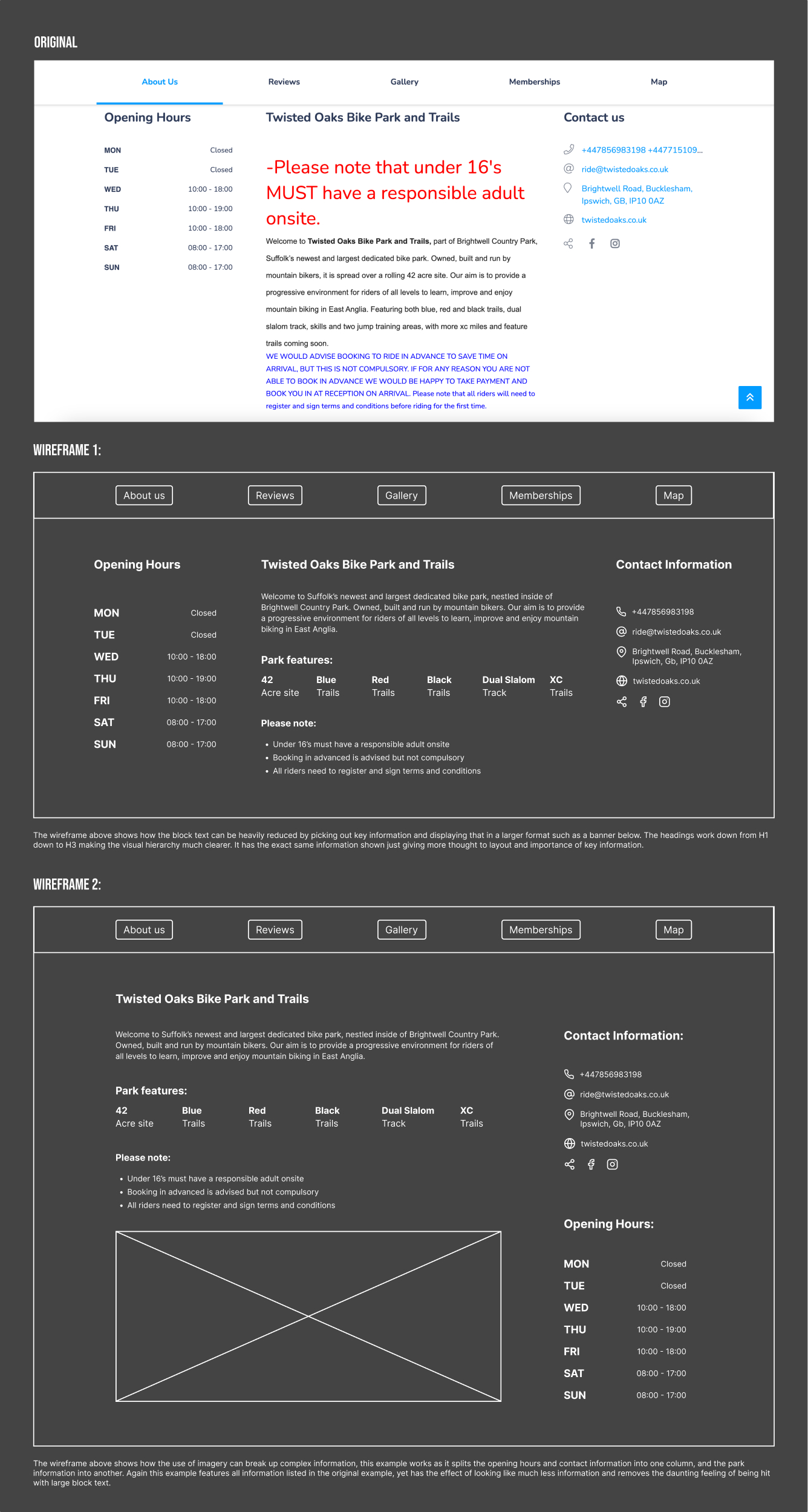 About us page redesign